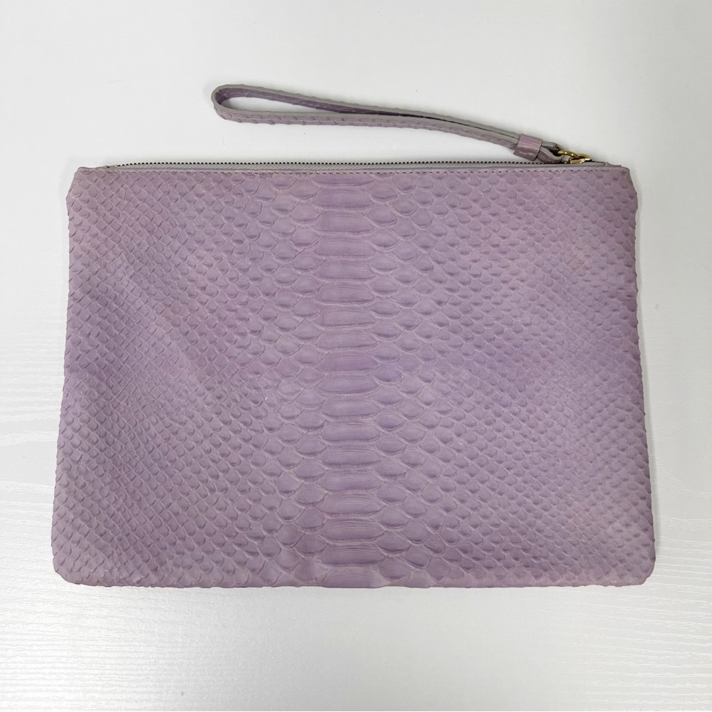 J.Crew Embossed Python Leather Clutch Wristlet C0… - image 2